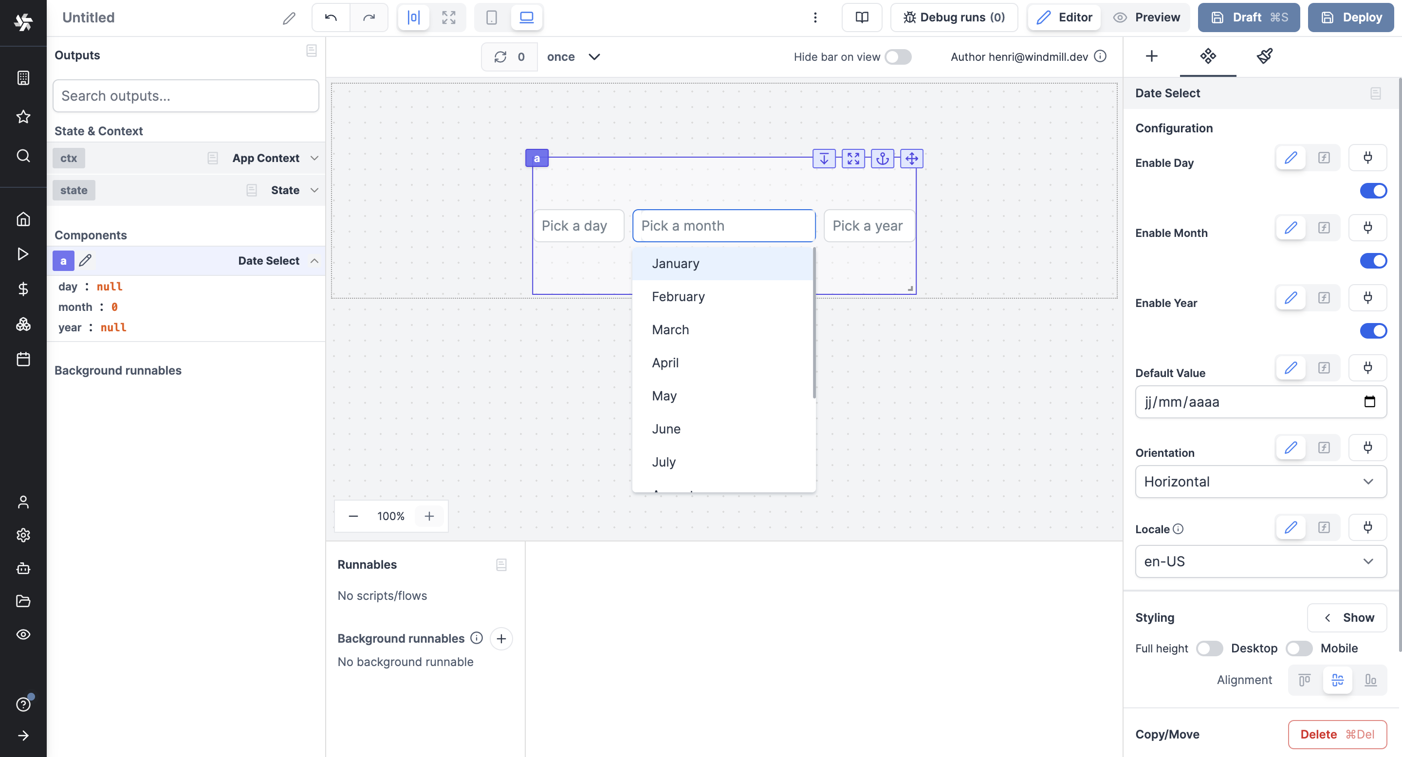 Date select Date select