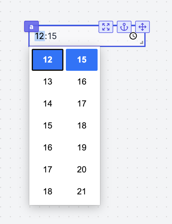 Time input Time input